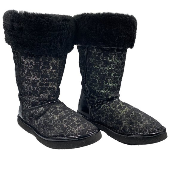 Coach Nikole Optic C Signature Mid-calf Boots - Picture 4 of 9